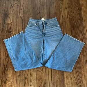 EUC Madewell perfect vintage wide leg jean